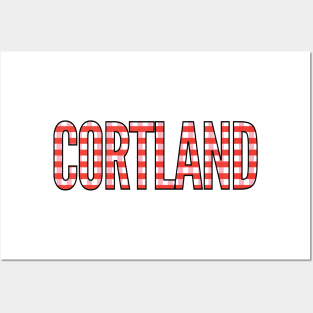 Cortland Gingham Pattern Posters and Art